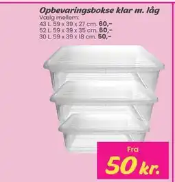 Hi five Opbevaringsbokse klar m. låg tilbud