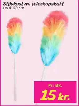 Hi five Støvkost m. teleskopskaft tilbud