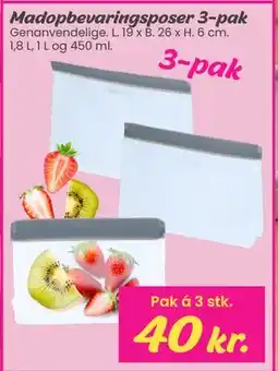 Hi five Madopbevaringsposer 3-pak tilbud