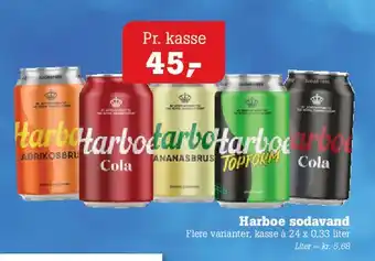 Harboe sodavand (dåser)