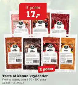 Poetzsch Padborg Taste of Nature krydderier tilbud