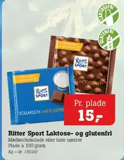 Poetzsch Padborg Ritter Sport Laktose- og glutenfri tilbud