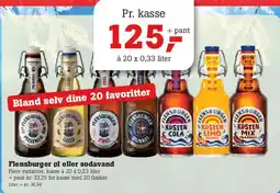 Poetzsch Padborg Flensburger øl eller sodavand tilbud