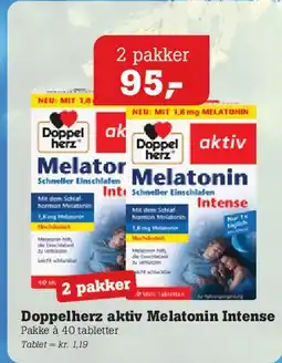 Poetzsch Padborg Doppelherz aktiv Melatonin Intense tilbud