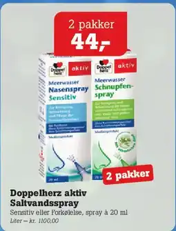 Poetzsch Padborg Doppelherz aktiv Saltvandspray tilbud
