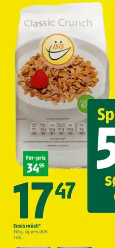 Coop 365 Easis müsli tilbud