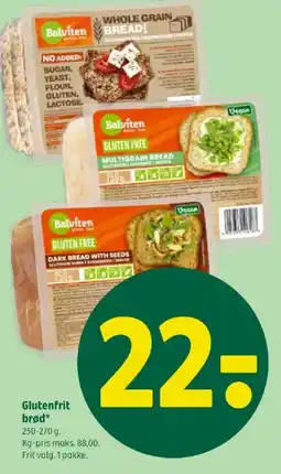 Coop 365 Glutenfrit brød tilbud