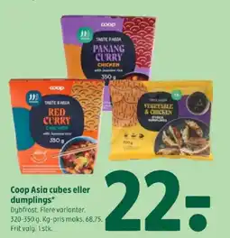 Coop 365 COOP Asia cubes eller dumplings tilbud
