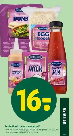 Coop 365 SANTA MARIA Asiatisk marked tilbud