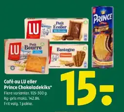 Coop 365 Café au lu eller prince chokoladekiks tilbud
