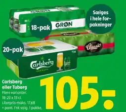 Coop 365 Carlsberg eller tuborg tilbud