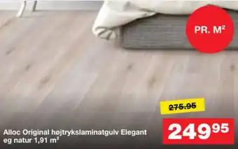 Alloc original højtrykslaminatgulv elegant eg natur 1,91 m²