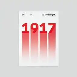 Sport 24 Silkeborg IF Plakat 1917 50x70 cm tilbud