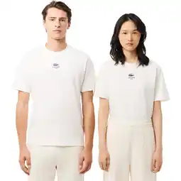 Sport 24 Lacoste Signature Small Print T-shirt Unisex tilbud