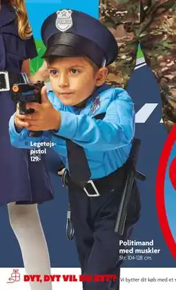 Fætter BR Politimand med muskler tilbud