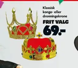 Fætter BR Klassisk konge- eller dronningekrone tilbud