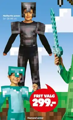 Fætter BR Netherite armor tilbud