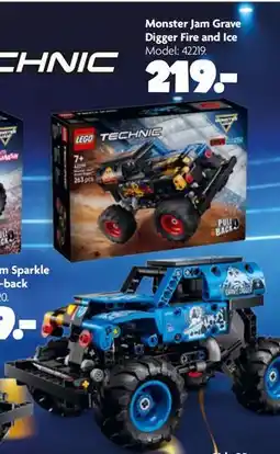 Fætter BR Monster Jam Grave Digger Fire and Ice tilbud