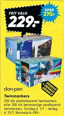Bilka Twinmarkers tilbud