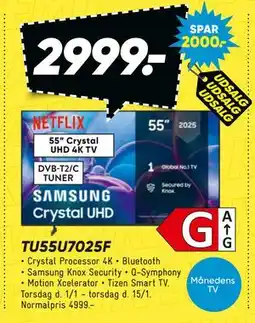 Bilka Samsung TU55U7025F tilbud