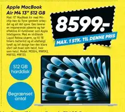 Bilka Apple MacBook Air M4 13” 512 GB tilbud