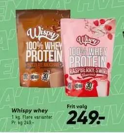 Bilka Whispy whey tilbud