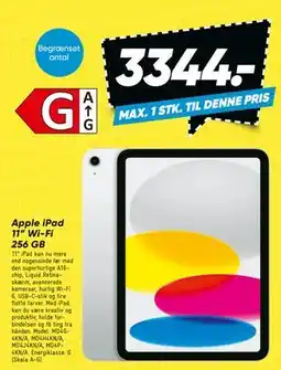 Bilka Apple iPad 11” Wi-Fi 256 GB tilbud