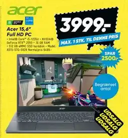 Bilka Acer 15,6” Full HD PC tilbud