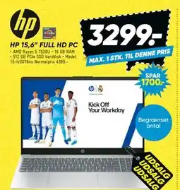 Bilka HP 15,6” FULL HD PC tilbud