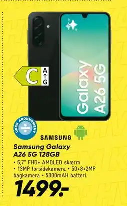 Bilka Samsung Galaxy A26 5G 128GB tilbud