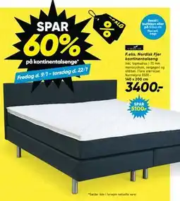 Bilka SPAR. 60%. på kontinentalsenge tilbud