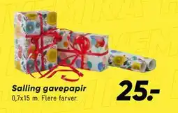 Bilka Salling gavepapir tilbud