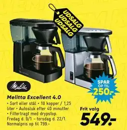 Bilka Melitta Excellent 4.0 tilbud