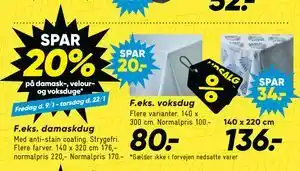 Bilka damaskdug tilbud