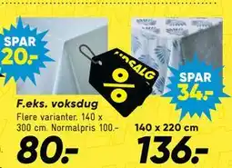 Bilka voksdug tilbud