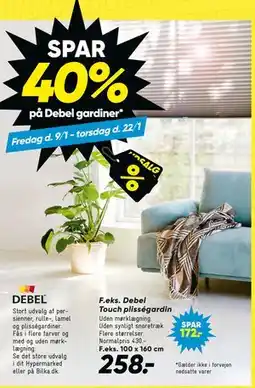 Bilka SPAR. 40% på Debel gardiner tilbud