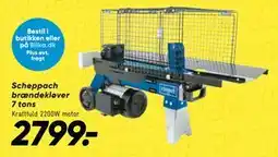 Bilka Scheppach brændekløver 7 tons tilbud