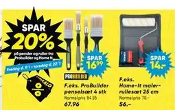 Bilka SPAR. 20%. på pensler og ruller fra Probuilder og Home It tilbud