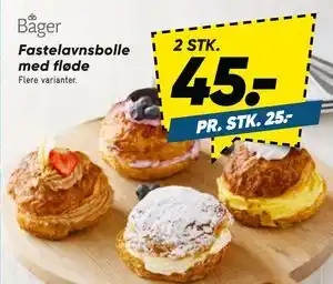Fastelavnsbolle med fløde