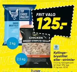 Bilka Kyllingebrystfilet eller -strimler tilbud