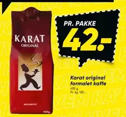 Bilka Karat original formalet kaffe tilbud