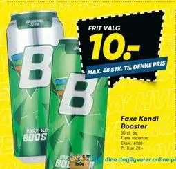 Bilka Faxe Kondi Booster tilbud