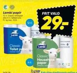 Bilka Lambi papir tilbud
