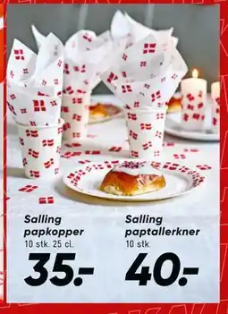 Bilka Salling papkopper tilbud
