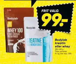 Bilka Bodylab kreatin eller whey tilbud