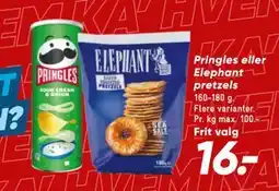 Bilka Pringles eller Elephant pretzels tilbud