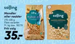 Bilka Mandler eller nødder tilbud