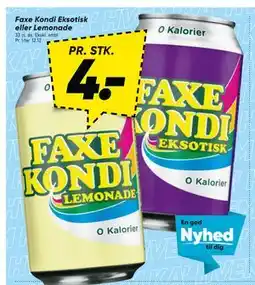 Bilka Faxe Kondi Eksotisk eller Lemonade tilbud