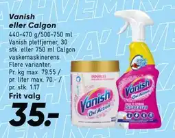 Bilka Vanish eller Calgon tilbud