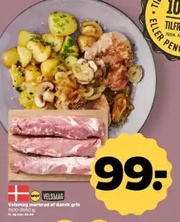 Netto Velsmag mørbrad af dansk gris tilbud